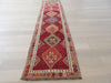 Vintage Hand Knotted Anatolian Turkish Hallway Runner Size: 411 x 101cm - Rugs Direct