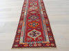 Vintage Hand Knotted Anatolian Turkish Hallway Runner Size: 373 x 87cm - Rugs Direct