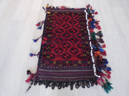 Large Afghan Hand Made Floor Cushion/ Pillow Cover Size: 108cm x 62cm - Rugs Direct