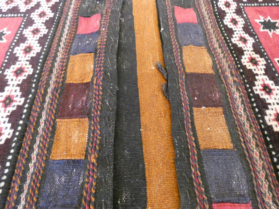 Vintage Hand Made Afghan Saddle Bag Size: 126cm x 57cm - Rugs Direct