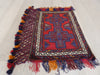 Large Afghan Hand Made Floor Cushion/ Pillow Cover Size: 87cm x 58cm - Rugs Direct