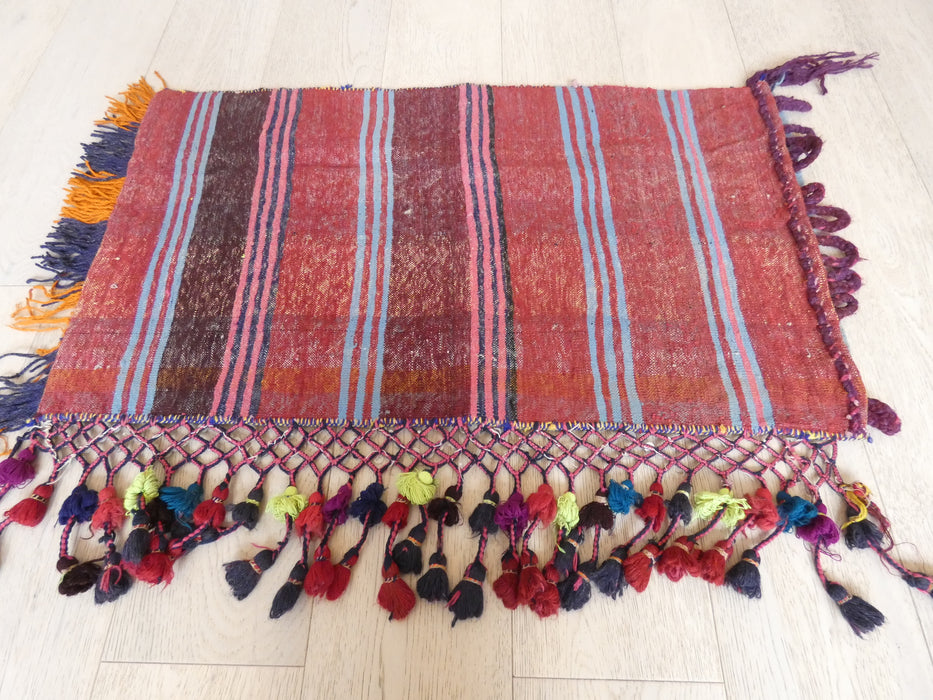 Large Afghan Hand Made Floor Cushion/ Pillow Cover Size: 92cm x 55cm - Rugs Direct