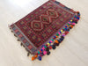 Large Afghan Hand Made Floor Cushion/ Pillow Cover Size: 91cm x 55cm - Rugs Direct