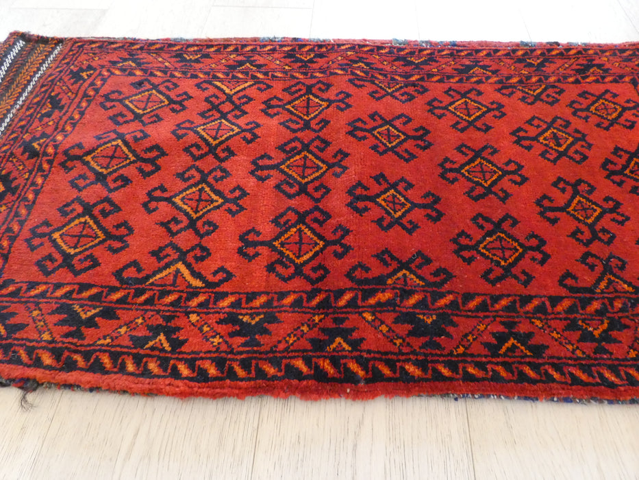 Large Afghan Hand Made Floor Cushion/ Pillow Cover Size: 114cm x 57cm - Rugs Direct