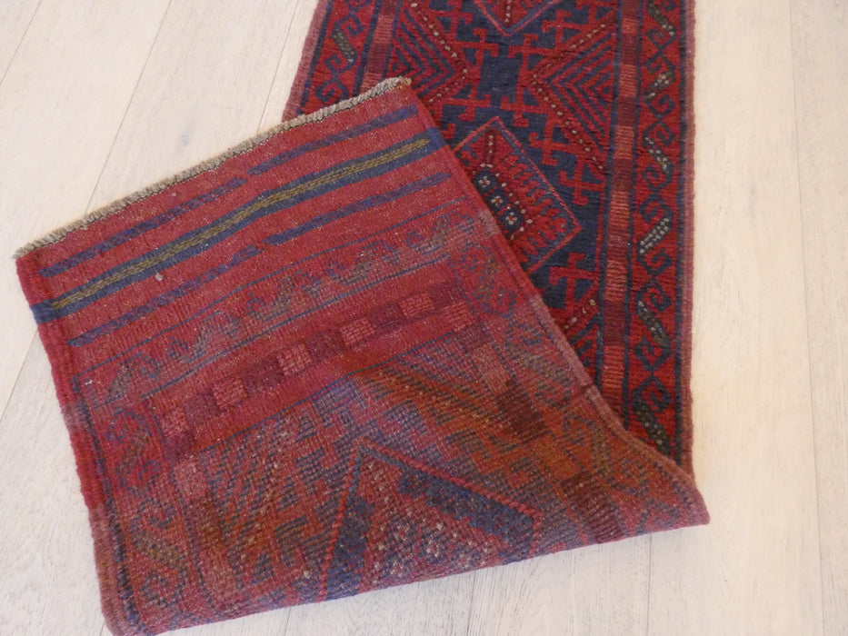 Excellent Handmade Oriental Mashwani Kilim Runner Size: 246 x 55cm - Rugs Direct