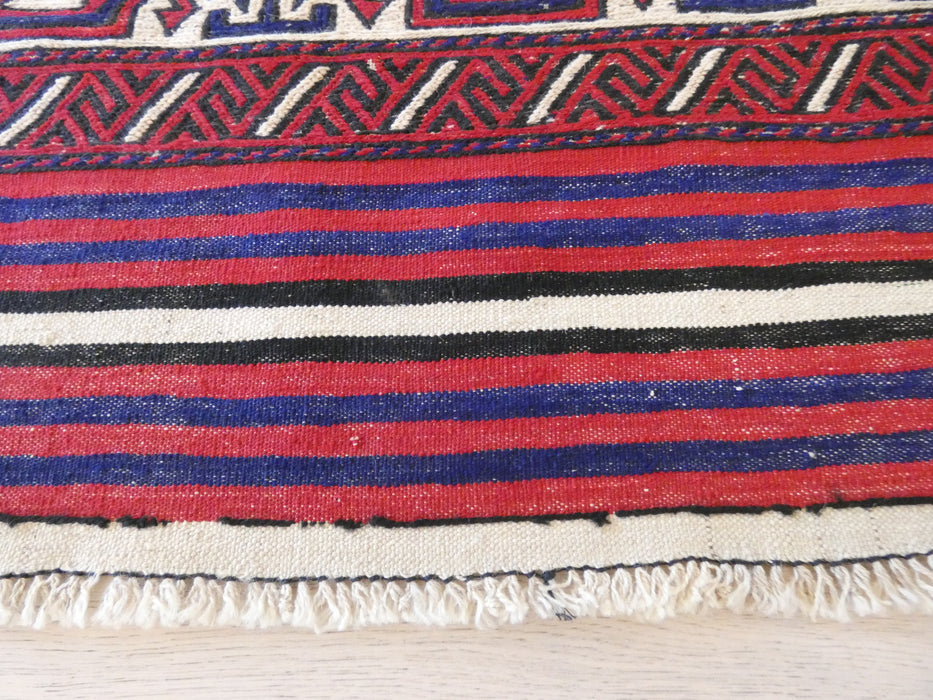 Stunning Handmade Afghan Design Saghari Kilim Rug 100% Wool Size: 275 x 204cm - Rugs Direct