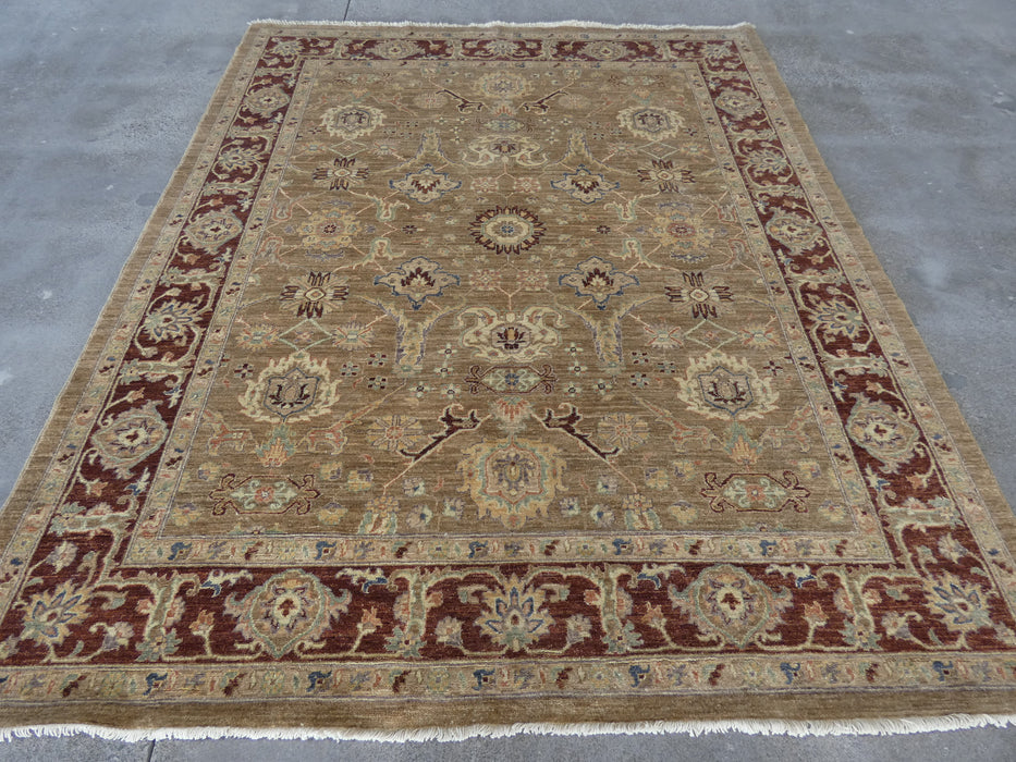 Afghan Hand Knotted Choubi Rug Size: 246 x 201cm - Rugs Direct