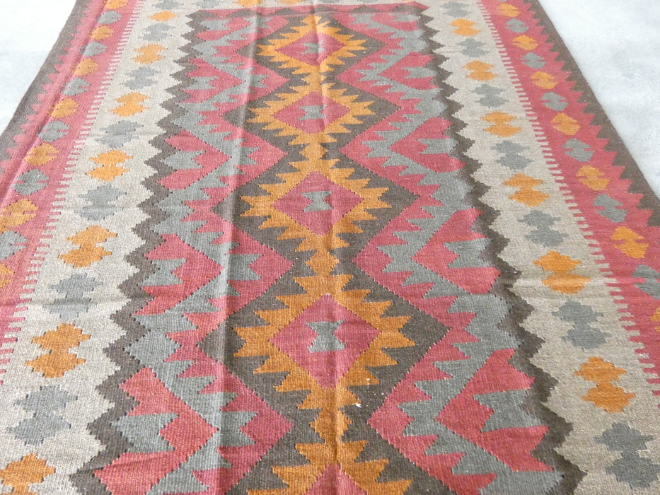 Hand Made Afghan Uzbek Kilim Rug Size: 285 x 199cm - Rugs Direct