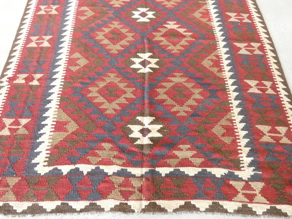 Hand Made Afghan Uzbek Kilim Rug Size: 275 x 181cm - Rugs Direct