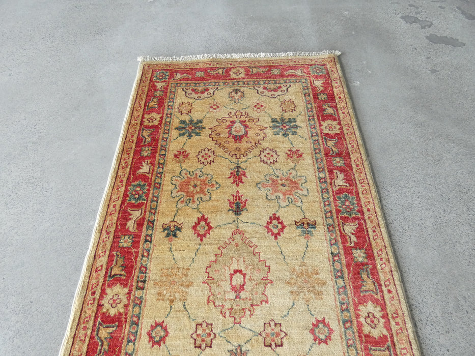 Afghan Hand Knotted Choubi Hallway Runner Size: 310 x 78cm - Rugs Direct