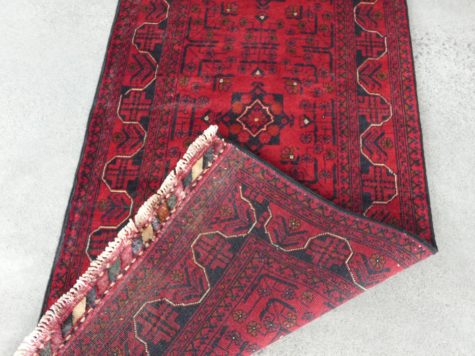 Afghan Handmade Khal Mohammadi Runner Size: 75 x 965cm - Rugs Direct