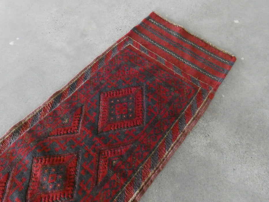 Excellent Handmade Oriental Mashwani Kilim Runner Size: 250 x 54cm - Rugs Direct