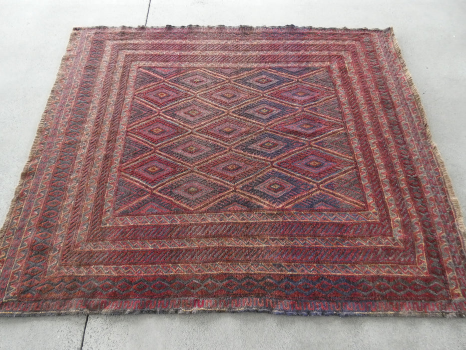 Excellent Handmade Oriental Mashwani Kilim Rug Size: 178 x 154cm - Rugs Direct