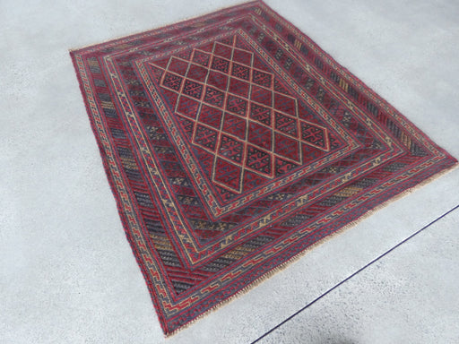 Excellent Handmade Oriental Mashwani Kilim Rug Size: 183 x 152cm - Rugs Direct
