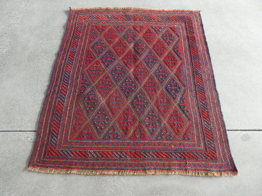Excellent Handmade Oriental Mashwani Kilim Rug Size: 130 x 112cm - Rugs Direct