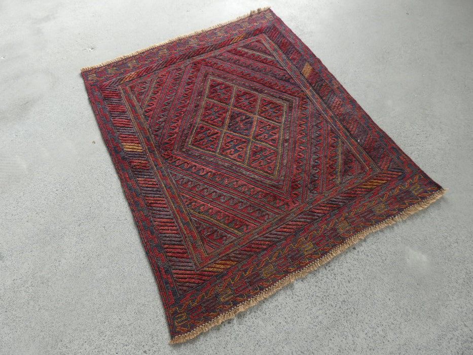 Excellent Handmade Oriental Mashwani Kilim Rug Size: 118 x 102cm - Rugs Direct