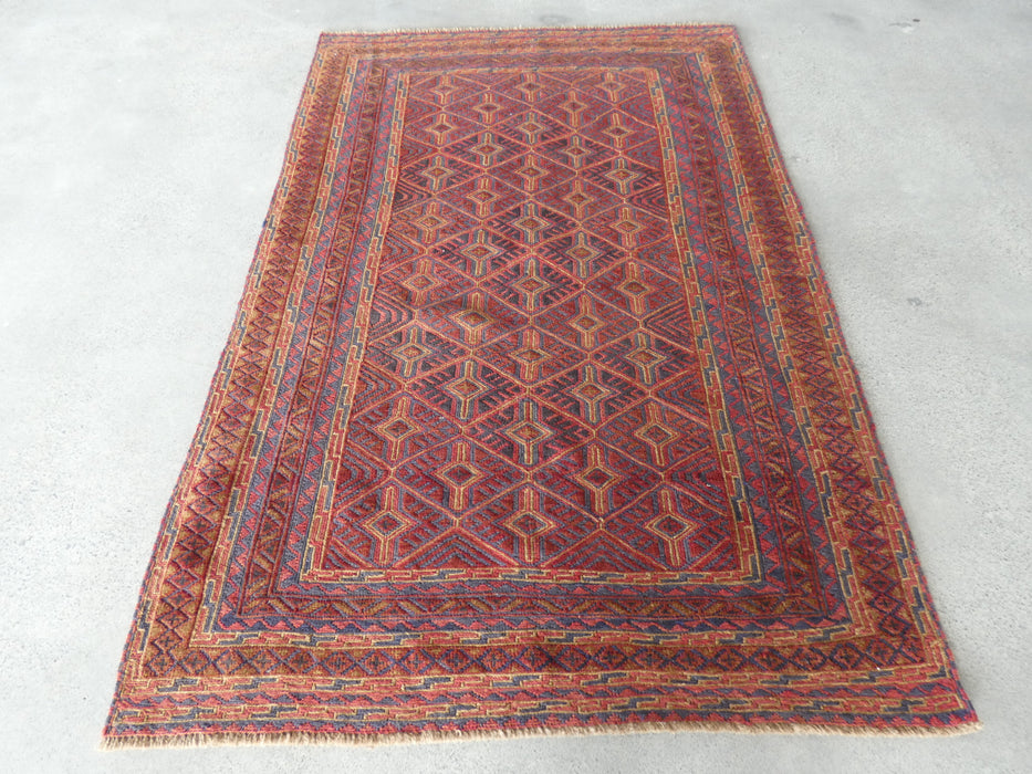 Excellent Handmade Oriental Mashwani Kilim Rug Size: 198 x 131cm - Rugs Direct