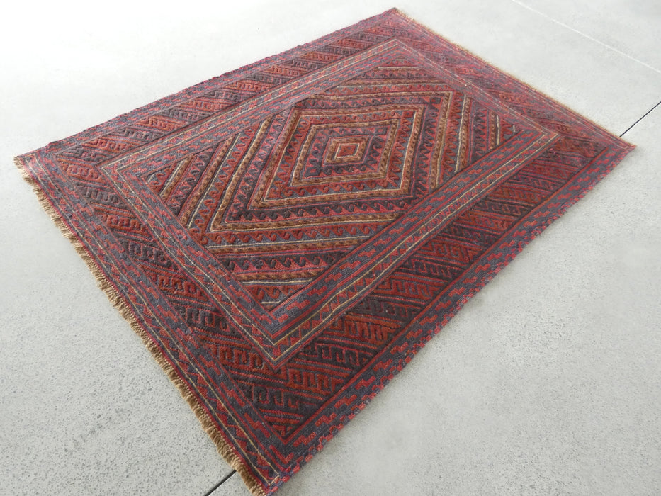 Excellent Handmade Oriental Mashwani Kilim Rug Size: 192 x 137cm - Rugs Direct