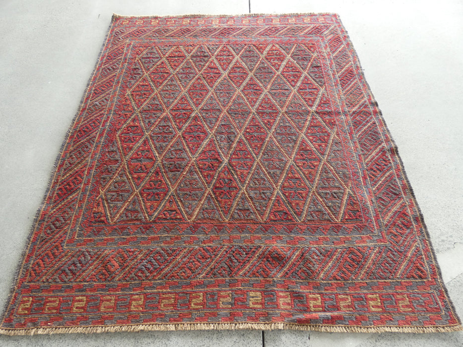 Excellent Handmade Oriental Mashwani Kilim Rug Size: 175 x 148cm - Rugs Direct