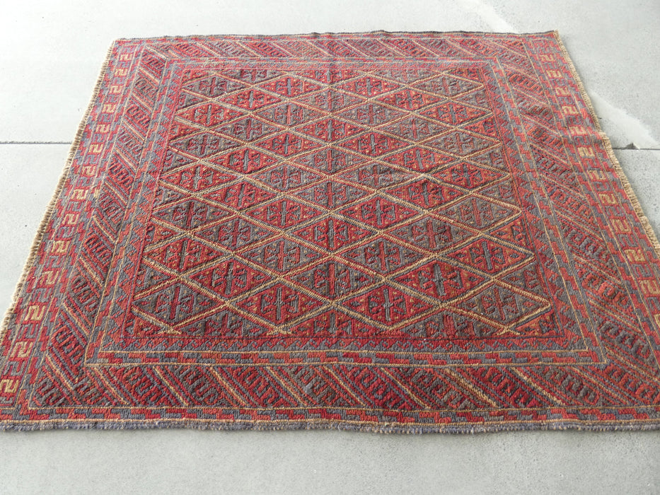 Excellent Handmade Oriental Mashwani Kilim Rug Size: 175 x 148cm - Rugs Direct