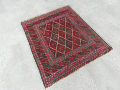 Excellent Handmade Oriental Mashwani Kilim Rug Size: 123 x 109cm - Rugs Direct
