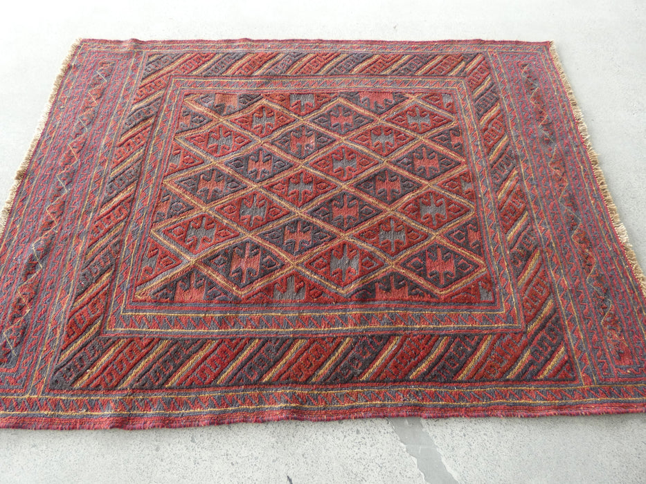 Excellent Handmade Oriental Mashwani Kilim Rug Size: 187 x 137cm - Rugs Direct