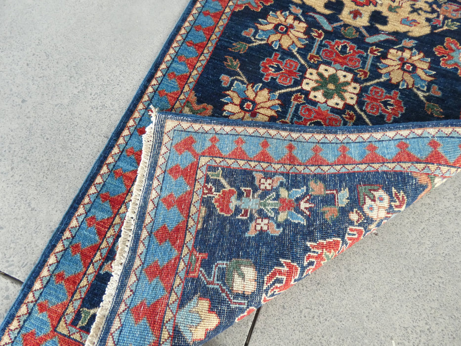 Afghan Hand Knotted Choubi Hallway Runner Size: 580 x 76cm - Rugs Direct
