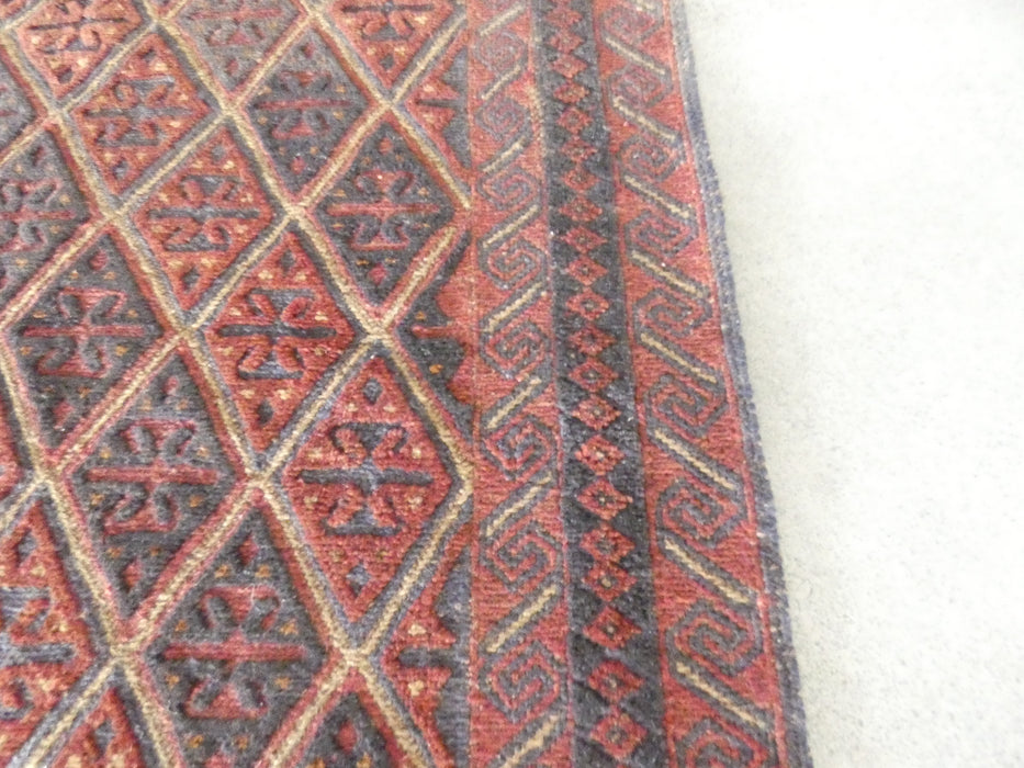 Excellent Handmade Oriental Mashwani Kilim Square Rug Size: 113 x 113cm - Rugs Direct