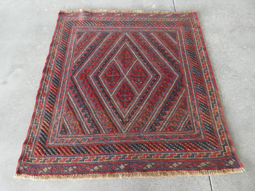 Excellent Handmade Oriental Mashwani Kilim Rug Size: 119 x 113cm - Rugs Direct