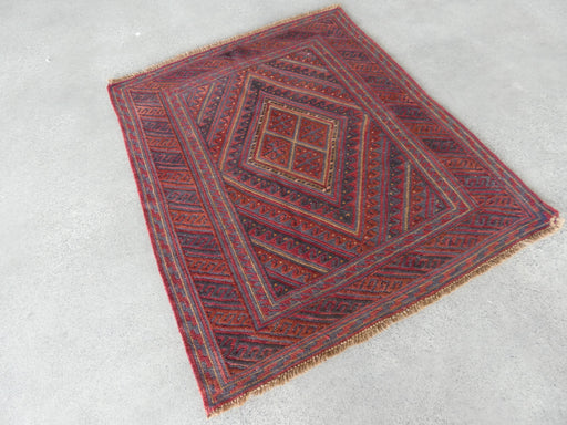 Excellent Handmade Oriental Mashwani Kilim Rug Size: 124 x 106cm - Rugs Direct