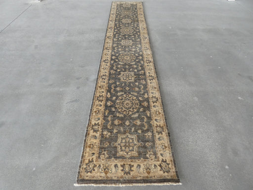Afghan Hand Knotted Choubi Hallway Runner Size: 400 x 75cm - Rugs Direct