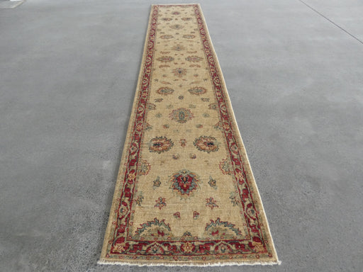 Afghan Hand Knotted Choubi Hallway Runner Size: 384 x 78cm - Rugs Direct