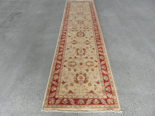 Afghan Hand Knotted Choubi Hallway Runner Size: 309 x 84cm - Rugs Direct