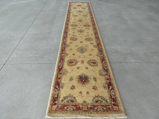 Afghan Hand Knotted Choubi Hallway Runner Size: 384 x 79cm - Rugs Direct