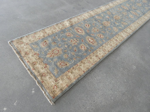 Afghan Hand Knotted Choubi Hallway Runner Size: 378 x 78cm - Rugs Direct