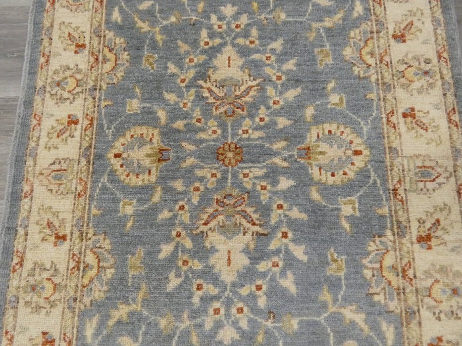Afghan Hand Knotted Choubi Hallway Runner Size: 392 x 81cm - Rugs Direct