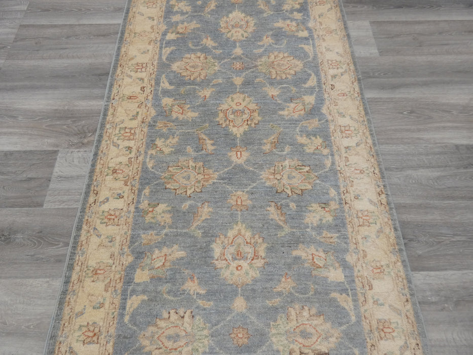 Afghan Hand Knotted Choubi Hallway Runner Size: 391 x 91 cm - Rugs Direct
