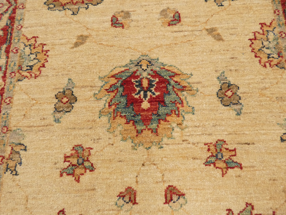Afghan Hand Knotted Choubi Hallway Runner Size: 380 x 81cm - Rugs Direct