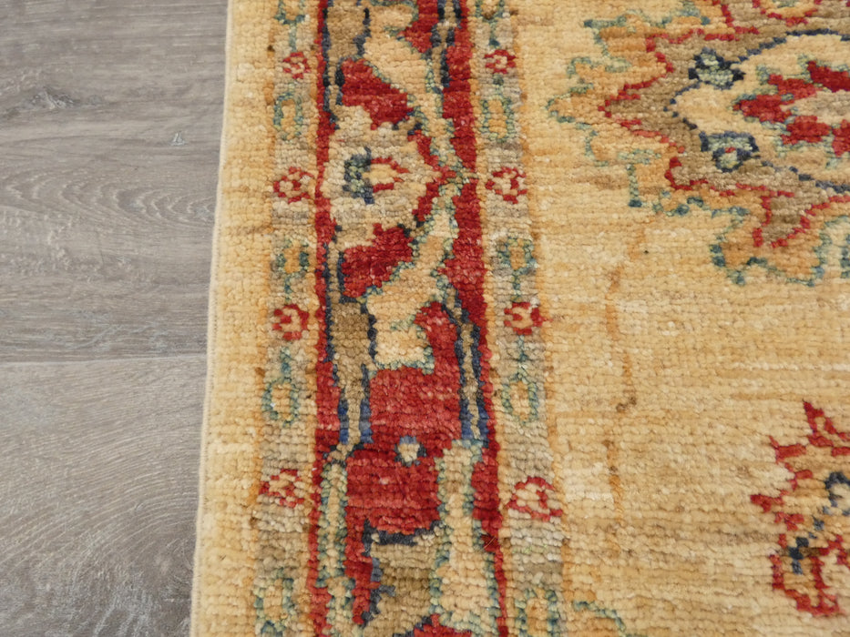 Afghan Hand Knotted Choubi Hallway Runner Size: 392 x 77cm - Rugs Direct