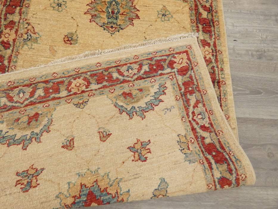 Afghan Hand Knotted Choubi Hallway Runner Size: 392 x 77cm - Rugs Direct