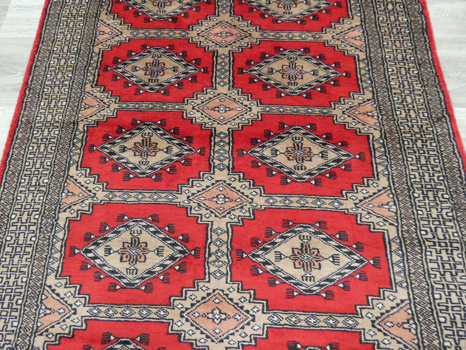 Silky Hand Knotted Bukhara Hallway Runner Size: 894x 96cm - Rugs Direct