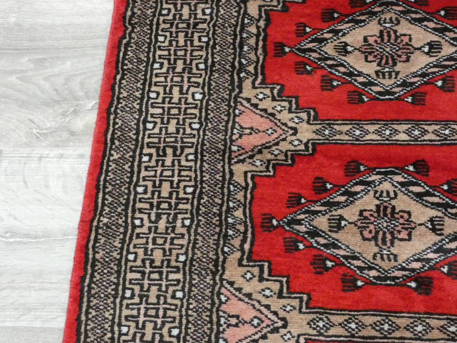 Silky Hand Knotted Bukhara Hallway Runner Size: 894x 96cm - Rugs Direct