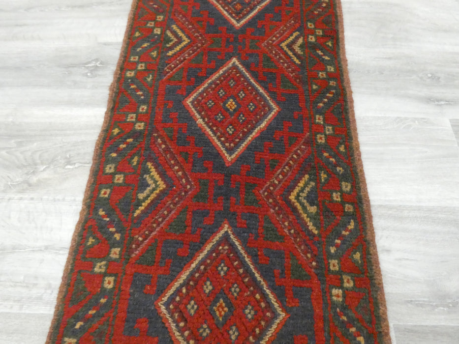 Excellent Handmade Oriental Mashwani Kilim Runner Size: 248 x 53cm - Rugs Direct
