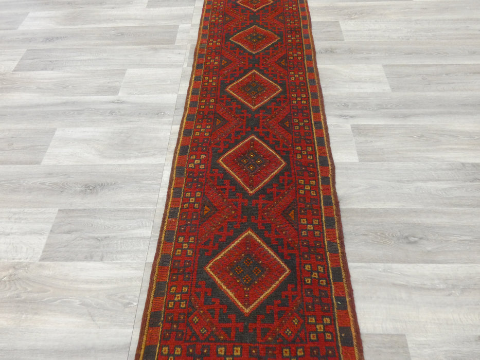 Excellent Handmade Oriental Mashwani Kilim Runner Size: 250 x 58cm - Rugs Direct