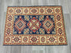 Afghan Hand Knotted Kazak Rug Size: 119 x 82cm - Rugs Direct