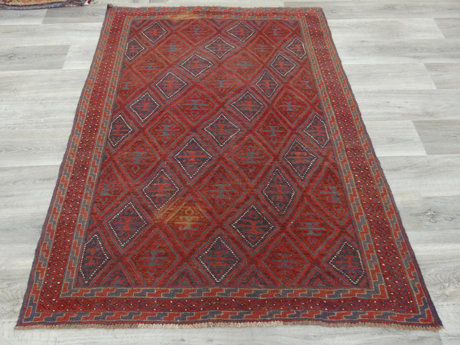Excellent Handmade Oriental Mashwani Kilim Rug Size: 172 x 139cm - Rugs Direct