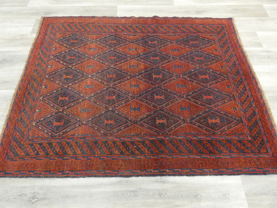 Excellent Handmade Oriental Mashwani Kilim Rug Size: 178 x 141cm - Rugs Direct