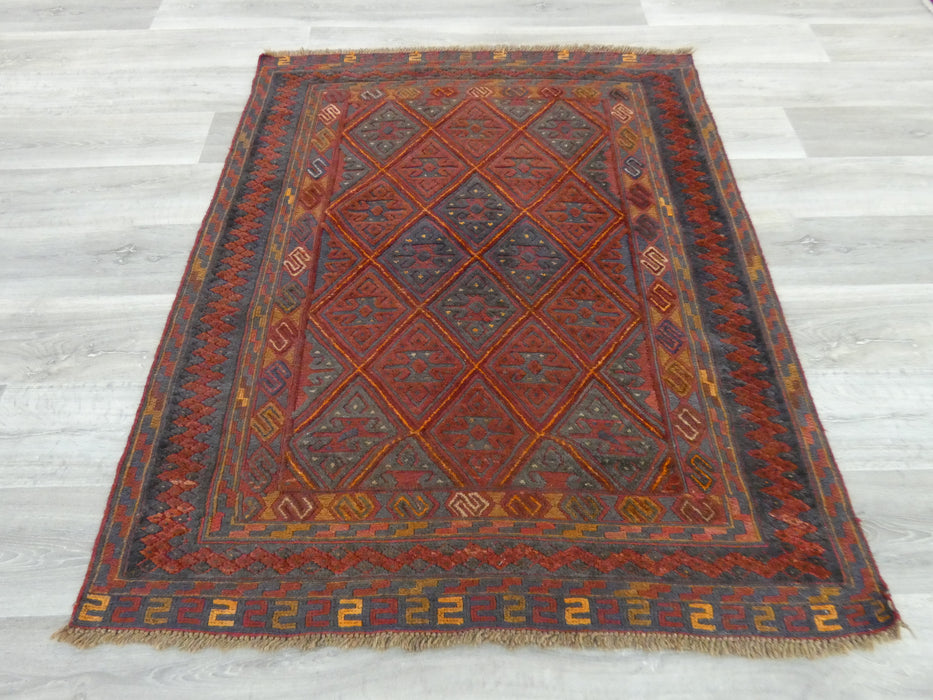 Excellent Handmade Oriental Mashwani Kilim Rug Size: 150 x 117cm - Rugs Direct