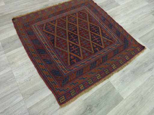 Excellent Handmade Oriental Mashwani Kilim Rug Size: 120 x 119cm - Rugs Direct