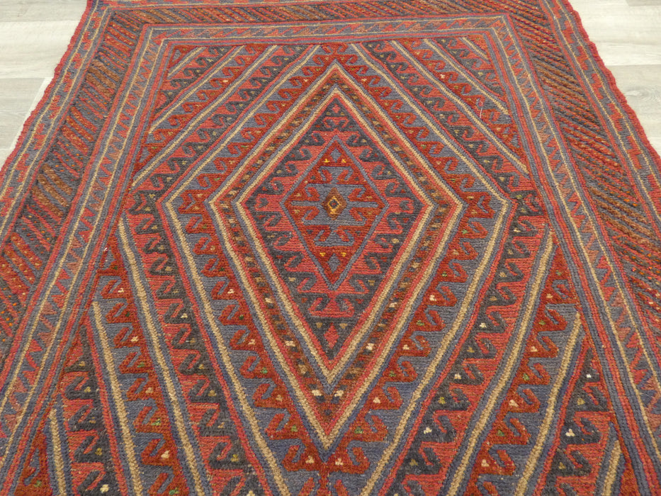 Excellent Handmade Oriental Mashwani Kilim Rug Size: 123 x 110cm - Rugs Direct